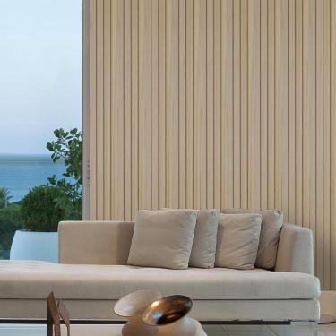 Imagem de Kit 10 Placas Painel Ripado Revestimento Adesivo Modular Cor Elmo Palmares Madelina Decor