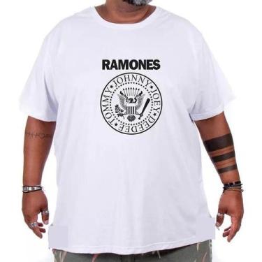 Imagem de Camiseta Plus Size Masculina Estampa Ramones - G1 ao G4 - Az Store, G3