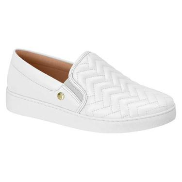 Imagem de Tênis Vizzano Feminino Slip On Básico Branco, 37
