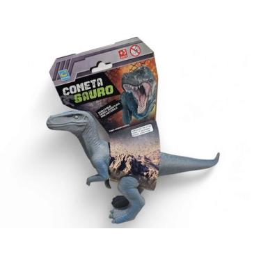 Imagem de Boneco em Vinil Dinossauro Brinquedo Realista Velociraptor - Cometa