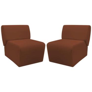 Imagem de Kit 2 Poltronas Decorativa Para Sala Manicure Consultório Escritório Z