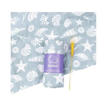 Imagem de Swaddle de Musselina para Bebê Recém-Nascido - 100% Algodão, 2 Camadas