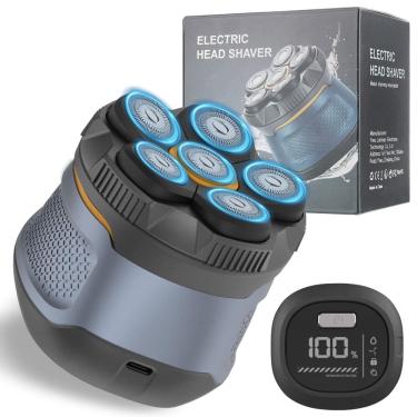 Imagem de Barbeador elétrico magnético Head Shaver Karrte 6D IPX6 à prova d`água