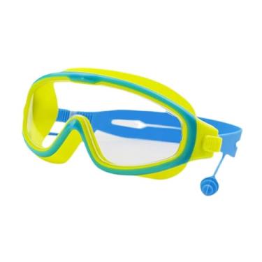 Imagem de UGPLM Kids Swim Goggles Swim Glasses for Boys Girls Ajusta Ajusta Ajuste óculos de natação com tampões para os esportes aquáticos ao ar livre de festa