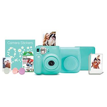Imagem de FUJIFILM Conjunto de câmera instantânea Instax Mini 7s - Seafoam