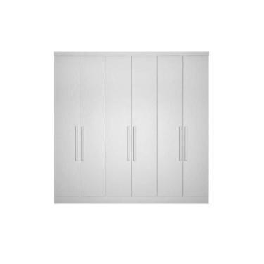 Imagem de Módulo de Quarto Solteiro Guarda Roupa c/ 6 Portas e 8 Gavetas Rizon/L