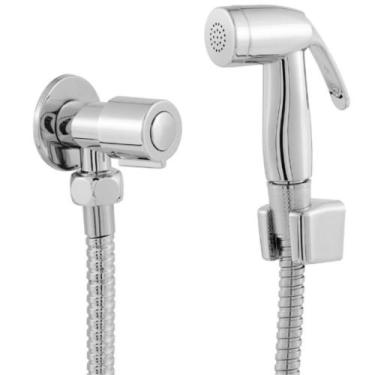Imagem de Ducha Higiênica Engate Flexível Aço Inox 1,20 Metros + Registro ABS + 
