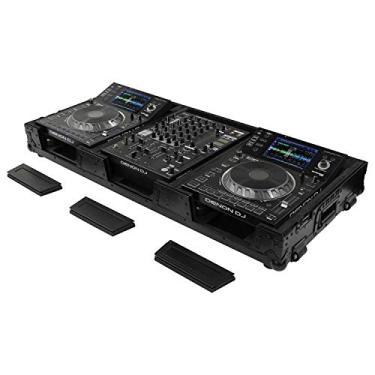 Imagem de Caixa preta extra profunda para DJ Mixer de 30,5 cm e dois leitores de mídia