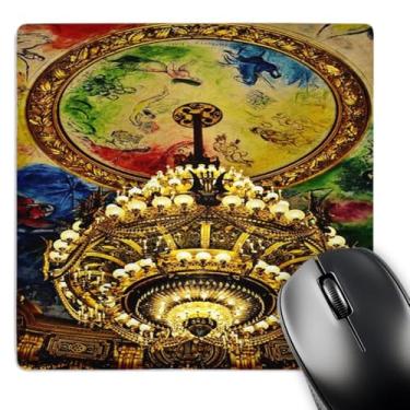Imagem de 3dRose Impressão de Lustre e Teto Ópera Paris - Mouse Pad, 20 x 20 cm (mp_194767_1)