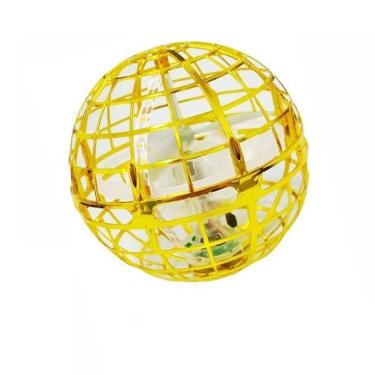 Imagem de Bola Spinner Voadora Led Divertido Colorido - Amarelo