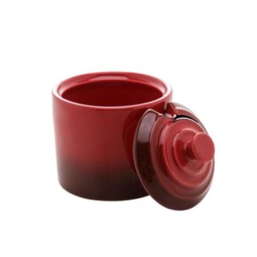 Imagem de Açucareiro De Cerâmica Retrô Vermelho