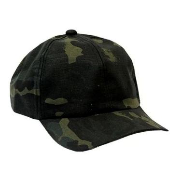 Imagem de Boné Militar Rip Stop Liso Camuflado Woodland Black