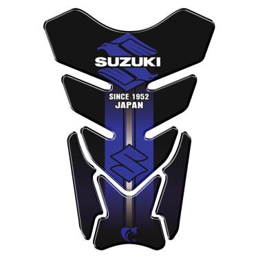 Imagem de Protetor De Tanque Adesivo Moto Suzuki Azul Azul E Preto
