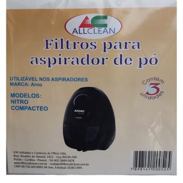 Imagem de Filtro Descartável Para Aspirador De Pó Arno Nitro