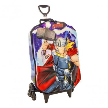 Imagem de Mochila Rodinha Tripla Thor Avangers 3d Vingadroes Escolar Infantil Menino Maxtoy