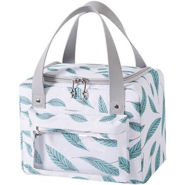 Imagem de Bolsa Térmica Maternidade Necessaire Lancheira Bolsa De Viagem Fitness Marmita Unissex folhaverde