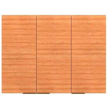 Imagem de Armário Aéreo Bartira Cristal Mdp 15mm Com 3 Portas E 3 Prat Lâmina Mel