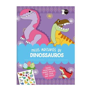 Imagem de Meus Adesivos de Dinossauros - Muitos Passatempos e Também Adesivos para Colar Onde Quiser!