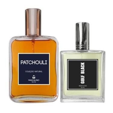 Imagem de Kit Perfume Masculino Patchouli 100Ml + Golf Black 50Ml - Essência Do 