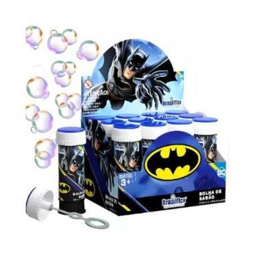 Imagem de Lança bolha de Sabão Brinquedo Infantil Caixa Com 12 Unidades 60ml Bat