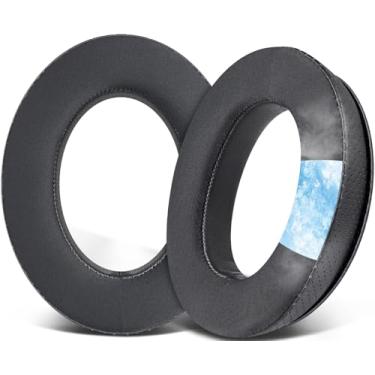 Imagem de SOULWIT Almofadas De Substituição Com Gel Refrescante Para Fones Ouvido Kingston Hyperx Cloud Revolver, Headset Gamer Revolver S, Auriculares Espuma Alta Densidade - Preto
