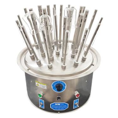 Imagem de FENROSLY Secador De Vidraria Laboratório Com 30 Tubos Secagem, Suporte Elétrico Fluxo Ar Para Ensaio E Béqueres Vidro, Equipamento Limpeza Máquina Aço Inoxidável 110V