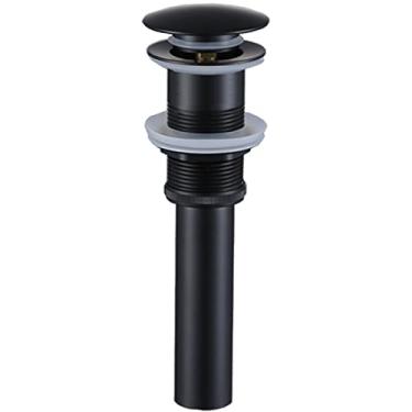 Imagem de ZASLEME Ralo Pop-Up Para Pia Sem Transbordamento, Conjunto De Pressão Banheiro Com Vaso Sanitário. (Preto Fosco)