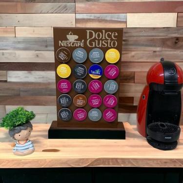 Imagem de Porta Capsulas Dolce Gusto Café Cantinho MDF Com Cor Pintado - Cafetei