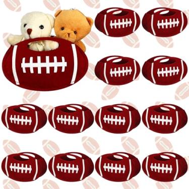 Imagem de Shinylin 12 peças de sacolas esportivas para lembrancinhas de festa de 12 cm pequenas bolsas de feltro de futebol beisebol vôlei com tema esportivo para festas temáticas esportivas lembrancinhas de