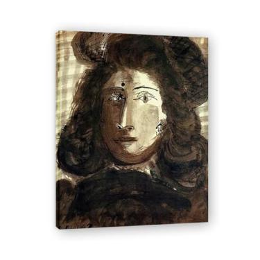 Imagem de Murais de Diego Rivera de Mulher com Chapéu – Arte do Realismo Socialista Mexicano, Muralista do Século 1578, Coleção Clássica do Museu de Nova York para Decoração de Casa 70 x 91 cm