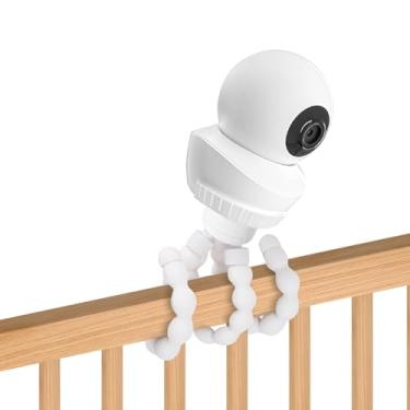 Imagem de Suporte de monitor de bebê para modelos Babysense, suporte de câmera ajustável sem perfuração, suporte de tripé antiderrapante flexível