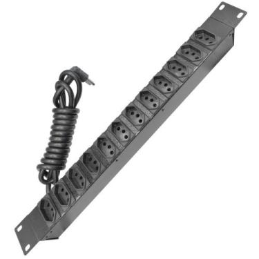 Imagem de Régua de Tomadas 10A - 12 Saídas Padrão Novo NBR - Pier Telecom