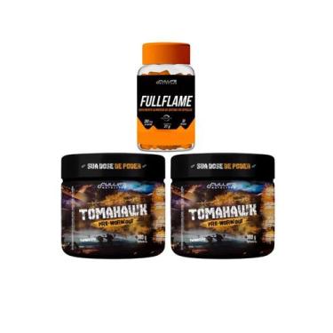 Imagem de Kit 2x Pré-treino Tomahawk 380g + Fullflame 30 cap - Fullife - Fullife
