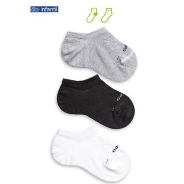 Imagem de Kit 6 Pares Meias Infantil Lupo 2270-089 24/29 ao 30/35 Cano Invisível