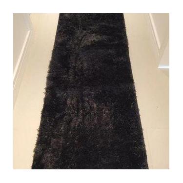 Imagem de Passadeira Quarto Felpuda - Expresso Enxovais, Preto Liso