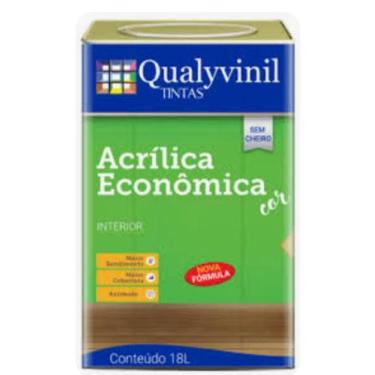 Imagem de Latex acrílico econômica - Qualyvinil , Branco