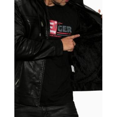 Imagem de jaqueta masulina couro - Krayani, Marrom cafe, G