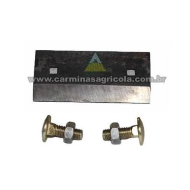 Imagem de Contra faca + 2 parafusos ensiladeira nogueira en6400 - ACJ/JS