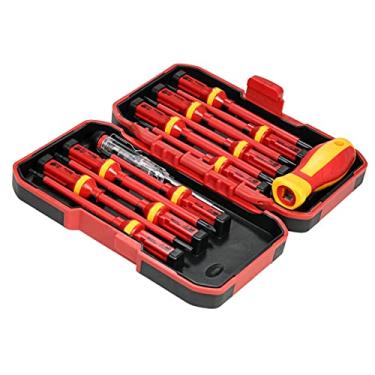 Imagem de Qudai 13 pcs 1000 V Mutável Isolados Chaves de Fenda Set com Slotted Magnético Phillips Pozidriv Torx Bits Eletricista Reparação Ferramentas Kit NP