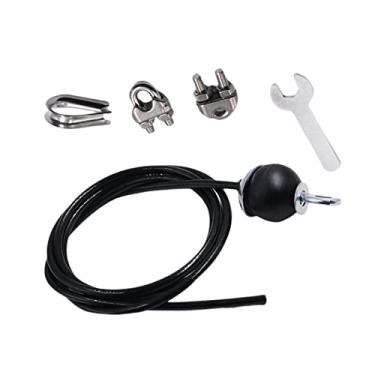 Imagem de Newmind Cabo de polia de fitness, acessórios de máquina de substituição para cabos, acessórios para polia de cabo, cabo de aço resistente para academia em casa - ajustável 3 m