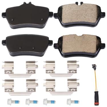 Imagem de SUPLABEL Pastilhas de freio de cerâmica HZ1689 Z17 compatíveis com Maybach S, Maybach S560, S450, S550, S550e, S560, SL400, SL450, SL550, traseira