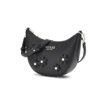 Imagem de GUESS Zaria Mini bolsa de ombro com zíper, Preto, One Size