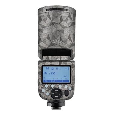 Imagem de Adesivo flash de câmera antiarranhões para Godox V1 Flash Coat Wrap Película protetora corporal Capa de pele V1 (titânio triangular)