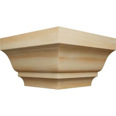 Imagem de 1 5/20.3 cm P x 2 3/20.3 cm A WM52 Americraft Madeira Maciça Grau MiterLink Crown Molding Outside Corner, Pinheiro (Matches Moulding MLDW01X03WM52PI)