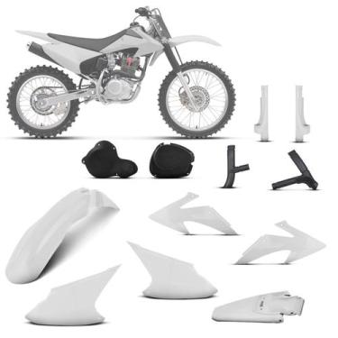 Imagem de Kit Plástico Crf 230f 2008 À 2014 - Pro tork, Branco