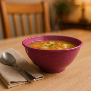 Imagem de Kit 20 Cumbuca Tigela Bowl Caldo Quente Sopa Frio Feijoada 600ML Plást