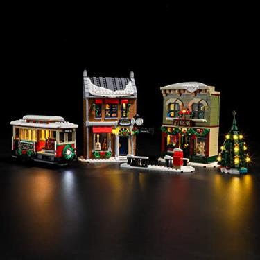 Imagem de MENZAVA LED Light Set Compatible with 10308 Holiday Main Street Icons Building Blocks Model - Model Set NOT Included