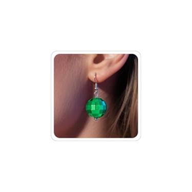 Imagem de Brincos de bola de discoteca, roupas femininas dos anos 70, ouro, prata, discoteca, festa, dança, brincos pendurados, acessórios de Natal, Halloween, bijuterias, Metal, Sem pedra preciosa