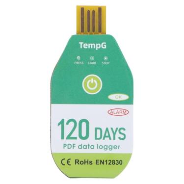 Imagem de Dados de temperatura USB Recorder de água resistente à água IP67 Disponível de alta precisão PDF Relatório interface USB para transporte de cadeia fria e material abdRa de (ABS 3)