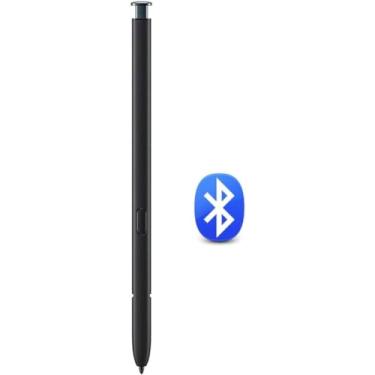 Imagem de Caneta S23 Ultra Stylus (com Bluetooth) de substituição para Samsung Galaxy S23 Ultra 5G todas as versões S Pen com 5 pontas/pontas (cinza/vermelha)